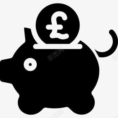 小猪银行银行和金融14稳健图标图标