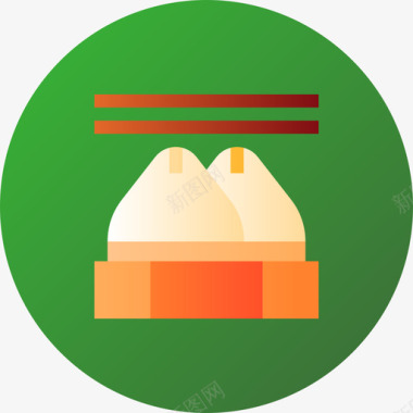 饺子亚洲食品10梯度图标图标