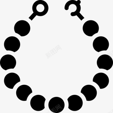 珍珠项链珠宝9填充图标图标