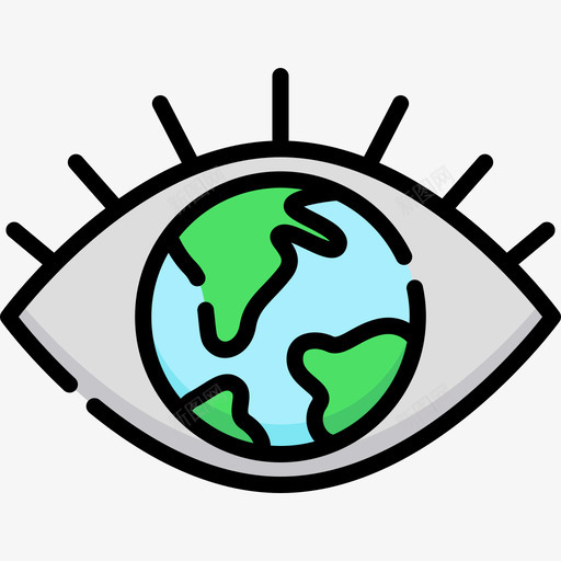 地球仪导航地图2线性颜色图标svg_新图网 https://ixintu.com 地球仪 导航地图2 线性颜色