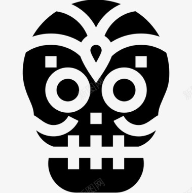 墨西哥骷髅精神4填充物图标图标
