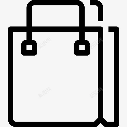 购物袋购物和电子商务5线性图标svg_新图网 https://ixintu.com 线性 购物和电子商务5 购物袋