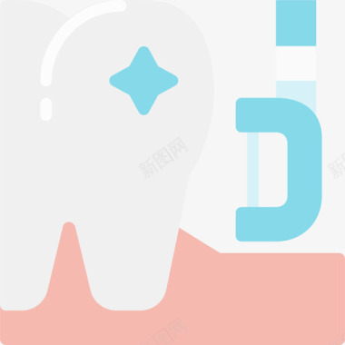 牙牙科扁平图标图标