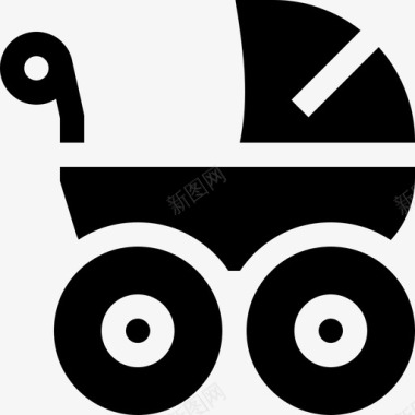 婴儿车慈善37号装满了图标图标