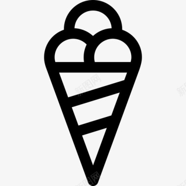冰淇淋水上乐园2直线型图标图标