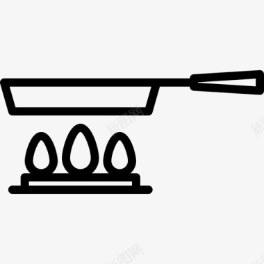煎锅食品88直式图标图标