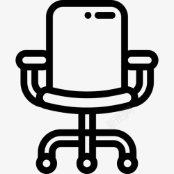 工作区椅子椅子工作区8直线图标高清图片