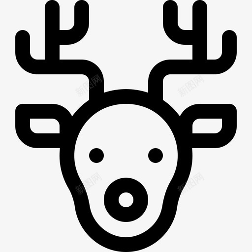 驯鹿85岁圣诞节直系图标svg_新图网 https://ixintu.com 85岁圣诞节 直系 驯鹿