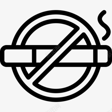 禁止吸烟35号机场直航图标图标