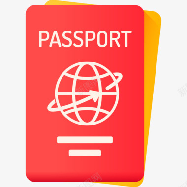 护照旅行143彩色图标图标
