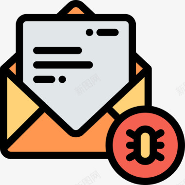 邮件数据保护线颜色图标图标