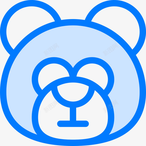 熊俄罗斯蓝色图标svg_新图网 https://ixintu.com 俄罗斯 熊 蓝色