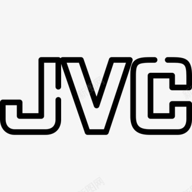 Jvc技术标识3线性图标图标