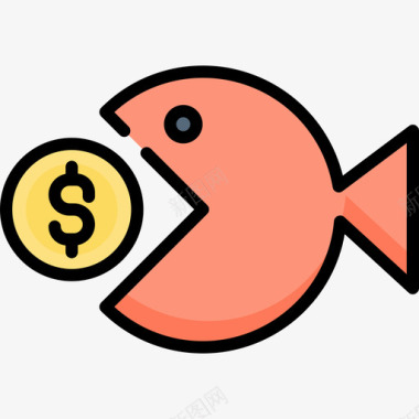 鱼投资11线形颜色图标图标
