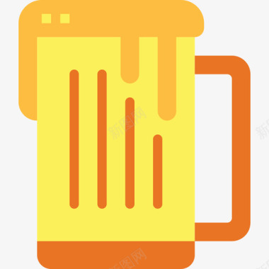 啤酒43号餐厅平的图标图标