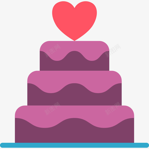 蛋糕103号婚礼平的图标svg_新图网 https://ixintu.com 103号婚礼 平的 蛋糕
