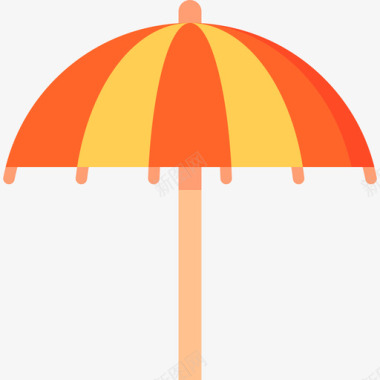 伞tipical西班牙语2扁平图标图标