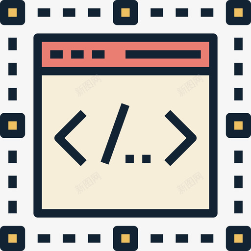 浏览器web开发6线性颜色图标svg_新图网 https://ixintu.com web开发6 浏览器 线性颜色