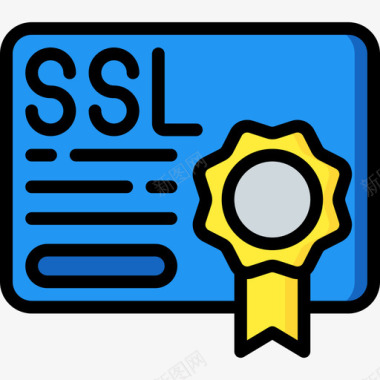 Ssl证书网络托管15线性颜色图标图标