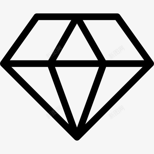钻石25个奖项直系图标svg_新图网 https://ixintu.com 25个奖项 直系 钻石