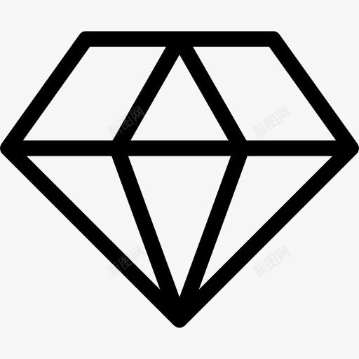 钻石25个奖项直系图标svg_新图网 https://ixintu.com 25个奖项 直系 钻石