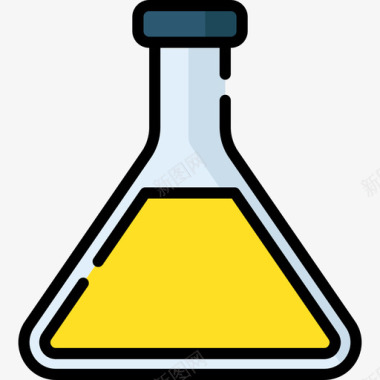 化学药物8线性颜色图标图标
