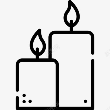 蜡烛感恩节17直系图标图标