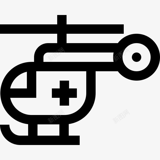 直升机32号医院直线型图标svg_新图网 https://ixintu.com 32号医院 直升机 直线型