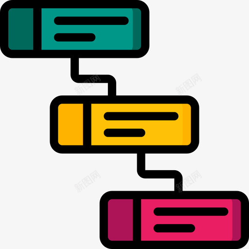 工作流任务2线颜色图标svg_新图网 https://ixintu.com 任务2 工作流 线颜色