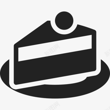蛋糕块23号餐厅已满图标图标