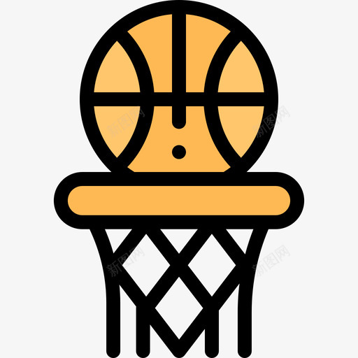 篮球返校35岁直线颜色图标svg_新图网 https://ixintu.com 直线颜色 篮球 返校35岁