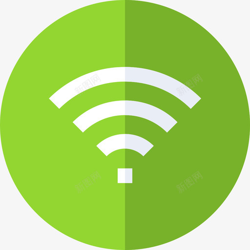 Wifi通知6扁平图标svg_新图网 https://ixintu.com Wifi 扁平 通知6