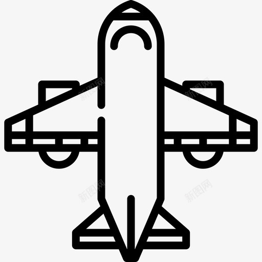 飞机旅行149直线图标svg_新图网 https://ixintu.com 旅行149 直线 飞机