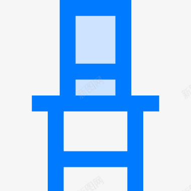 椅子客厅蓝色图标图标