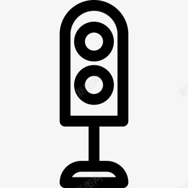 交通灯14号铁路直线图标图标