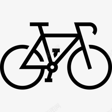 自行车杂项8直线型图标图标