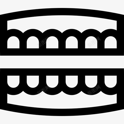 义齿牙医10线性图标svg_新图网 https://ixintu.com 义齿 牙医10 线性