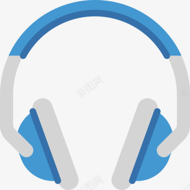 耳机音乐和多媒体3平板图标图标