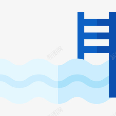 游泳池水上公园11号公寓图标图标