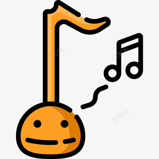 Otamatone音乐商店13线性颜色图标svg_新图网 https://ixintu.com Otamatone 线性颜色 音乐商店13