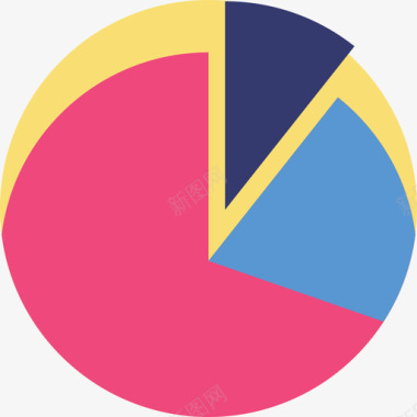 饼图战略和管理11扁平图标图标