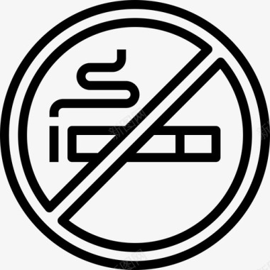 禁止吸烟酒店服务20直系图标图标