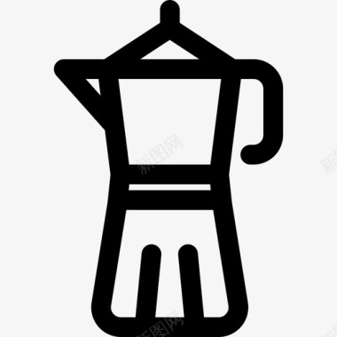 咖啡机烹饪43线性图标图标