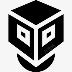 virtualboxVirtualbox云存储徽标2已填充图标高清图片