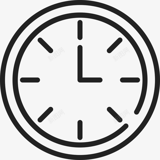 挂钟67号办公室直线型图标svg_新图网 https://ixintu.com 67号办公室 挂钟 直线型