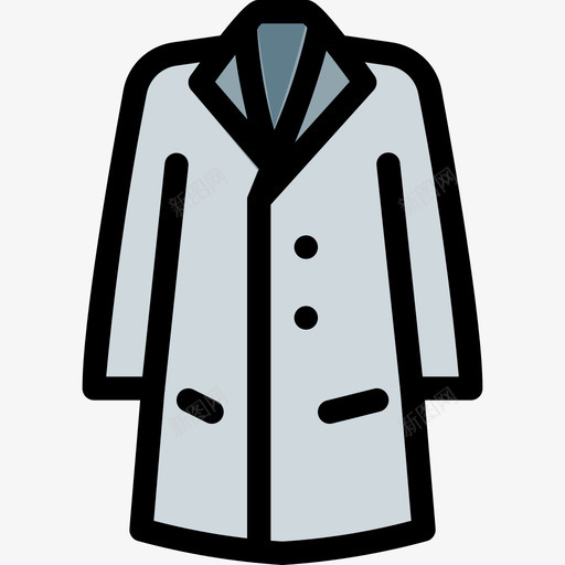 外套衣服和附件2线性颜色图标svg_新图网 https://ixintu.com 外套 线性颜色 衣服和附件2