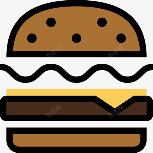 奶酪汉堡厨房和食物2其他图标svg_新图网 https://ixintu.com 其他 厨房和食物2 奶酪汉堡