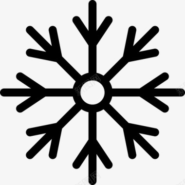 雪花冬季19直线型图标图标