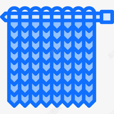 针织工艺4蓝色图标图标