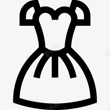 连衣裙展示3直线型图标图标